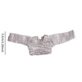 Maxbell 1/12 Scale Female Figure Doll Sweater Fashion Mini for 6 inch Action Figures Gray