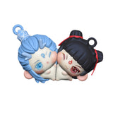 Maxbell 2x Nezha and AO Bing Character Keychain Creative for Children Women Men Kids