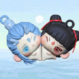 Maxbell 2x Nezha and AO Bing Character Keychain Creative for Children Women Men Kids