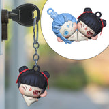 Maxbell 2x Nezha and AO Bing Character Keychain Creative for Children Women Men Kids