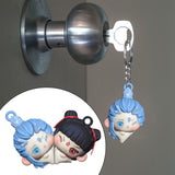 Maxbell 2x Nezha and AO Bing Character Keychain Creative for Children Women Men Kids
