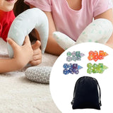 Maxbell 28Pcs Polyhedral Dices Set with Drawstring Pouch for Constellation Party Bar