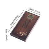 Maxbell Chinese Tea Tray with Water Storage Box Tea Tray for Tea Room Household Home S