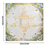 Maxbell Altar Card Cloth Cloth for Daily Household Card Enthusiasts yellow
