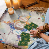 Maxbell Altar Card Cloth Cloth for Daily Household Card Enthusiasts colorful