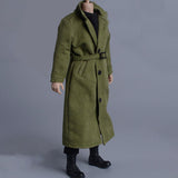 Maxbell 1/12 Scale Action Figures Long Windbreaker Doll Decor Fashion Figure Costume Green