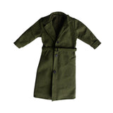 Maxbell 1/12 Scale Action Figures Long Windbreaker Doll Decor Fashion Figure Costume Green