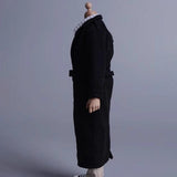 Maxbell 1/12 Scale Action Figures Long Windbreaker Doll Decor Fashion Figure Costume Black