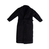 Maxbell 1/12 Scale Action Figures Long Windbreaker Doll Decor Fashion Figure Costume Black