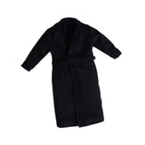 Maxbell 1/12 Scale Action Figures Long Windbreaker Doll Decor Fashion Figure Costume Black