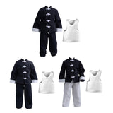 Maxbell 3Pcs 1/12 Scale Coat and Pants Vest Costume for 6 inch Figures Body Dress up Cropped Pants Set