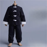 Maxbell 3Pcs 1/12 Scale Coat and Pants Vest Costume for 6 inch Figures Body Dress up Cropped Pants Set