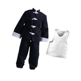 Maxbell 3Pcs 1/12 Scale Coat and Pants Vest Costume for 6 inch Figures Body Dress up Cropped Pants Set