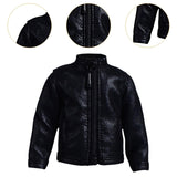 Maxbell Fashion 1/12 PU Leather Jacket Miniature Clothing for 6" Action Figures Accs Black