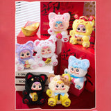 Maxbell Plush Lucky Cat Doll Toy Decorative Cute Stuffed Figure Doll for Kids Adults 1 piece