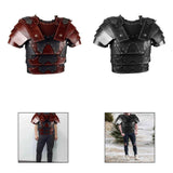 Maxbell Medieval Chest Armors Decors Knight Costume for Cosplay Fancy Dress Men Women red