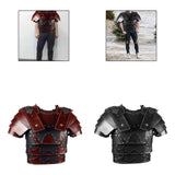 Maxbell Medieval Chest Armors Decors Knight Costume for Cosplay Fancy Dress Men Women red