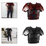 Maxbell Medieval Chest Armors Decors Knight Costume for Cosplay Fancy Dress Men Women red