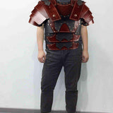 Maxbell Medieval Chest Armors Decors Knight Costume for Cosplay Fancy Dress Men Women red