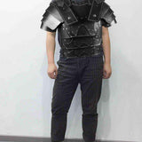 Maxbell Medieval Chest Armors Decors Knight Costume for Cosplay Fancy Dress Men Women black
