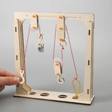 Maxbell Fixed and Movable Pulleys Sturdy Physics Experiment for Home School Students