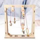 Maxbell Fixed and Movable Pulleys Sturdy Physics Experiment for Home School Students