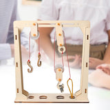 Maxbell Fixed and Movable Pulleys Sturdy Physics Experiment for Home School Students