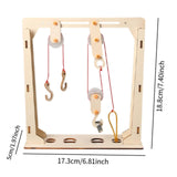 Maxbell Fixed and Movable Pulleys Sturdy Physics Experiment for Home School Students