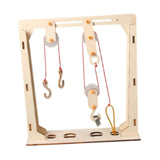 Maxbell Fixed and Movable Pulleys Sturdy Physics Experiment for Home School Students