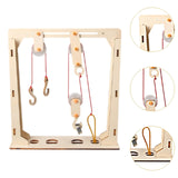 Maxbell Fixed and Movable Pulleys Sturdy Physics Experiment for Home School Students
