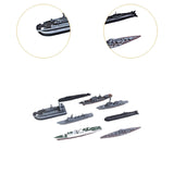 Maxbell 8Pcs 4D Model Toy Brain Teaser Simulation Toy for Boys Children Collectibles