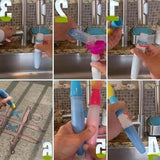 3Pcs Sidewalk Chalk Painting Brushes Unique Paintbrushes for Activities Outdoor