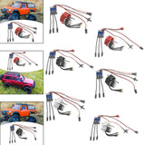 Brushless Motor Metal Gearbox ESC Combo for 1/12 RC Car for MN168 MN82 MN99S Red SM3.0