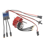 Brushless Motor Metal Gearbox ESC Combo for 1/12 RC Car for MN168 MN82 MN99S Red SM3.0