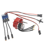 Brushless Motor Metal Gearbox ESC Combo for 1/12 RC Car for MN168 MN82 MN99S Red SM3.0