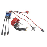 Brushless Motor Metal Gearbox ESC Combo for 1/12 RC Car for MN168 MN82 MN99S Red T