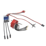 Brushless Motor Metal Gearbox ESC Combo for 1/12 RC Car for MN168 MN82 MN99S Red T