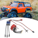 Brushless Motor Metal Gearbox ESC Combo for 1/12 RC Car for MN168 MN82 MN99S Red T