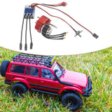Brushless Motor Metal Gearbox ESC Combo for 1/12 RC Car for MN168 MN82 MN99S Red T