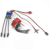 Brushless Motor Metal Gearbox ESC Combo for 1/12 RC Car for MN168 MN82 MN99S Red T