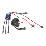Brushless Motor Metal Gearbox ESC Combo for 1/12 RC Car for MN168 MN82 MN99S Black SM3.0