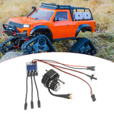 Brushless Motor Metal Gearbox ESC Combo for 1/12 RC Car for MN168 MN82 MN99S Black SM3.0
