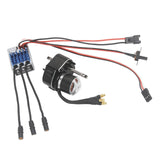 Brushless Motor Metal Gearbox ESC Combo for 1/12 RC Car for MN168 MN82 MN99S Black Color T