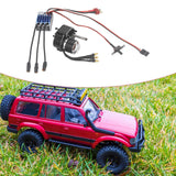 Brushless Motor Metal Gearbox ESC Combo for 1/12 RC Car for MN168 MN82 MN99S Black Color T