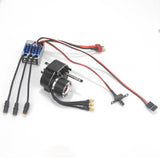 Brushless Motor Metal Gearbox ESC Combo for 1/12 RC Car for MN168 MN82 MN99S Black Color T