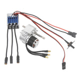Brushless Motor Metal Gearbox ESC Combo for 1/12 RC Car for MN168 MN82 MN99S Silver SM3.0