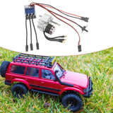 Brushless Motor Metal Gearbox ESC Combo for 1/12 RC Car for MN168 MN82 MN99S Silver SM3.0