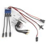 Brushless Motor Metal Gearbox ESC Combo for 1/12 RC Car for MN168 MN82 MN99S Silver SM3.0