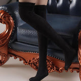 Maxbell 1:6 Retro Tube Socks Athletic Socks for 12'' inch Female Doll Action Figures black High