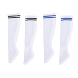 Maxbell 1:6 Retro Tube Socks Athletic Socks for 12'' inch Female Doll Action Figures Stripe Black Crew